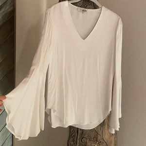 V Neck bell sleeve Top
